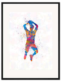 Gerahmter Kunstdruck Basketballspieler IX