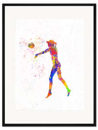 Gerahmter Kunstdruck Volleyballspielerin VII