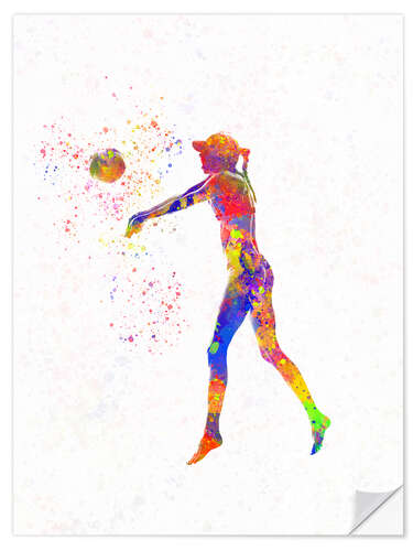 Sticker mural Volleyball player VII