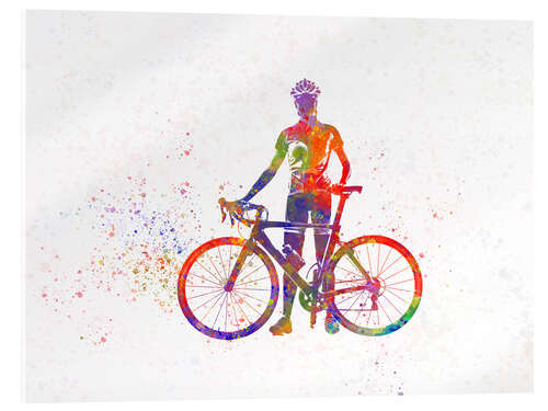 Acrylic print Cycling racer IV