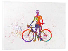 Aluminium print Cycling racer IV