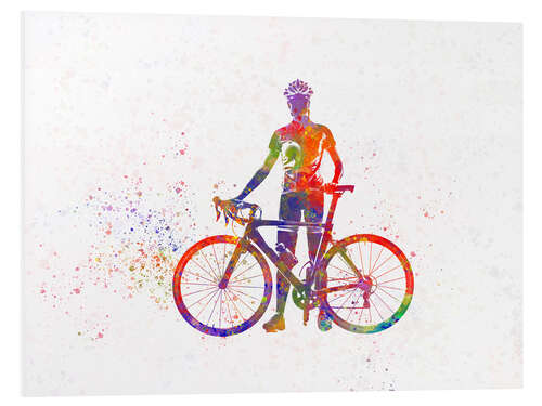 Foam board print Cycling racer IV