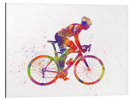 Aluminium print Cycling racer III