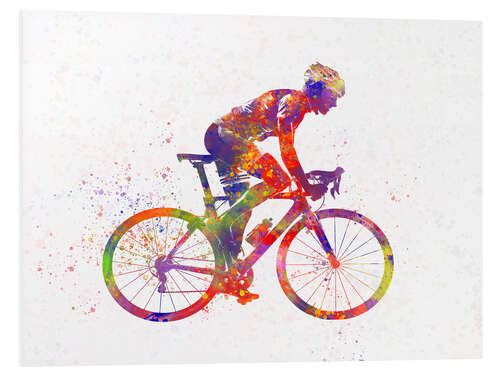 Foam board print Cycling racer III