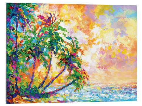 Aluminium print Tropical Palm Trees II