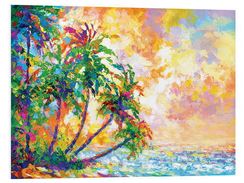 Foam board print Tropical Palm Trees II