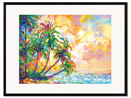 Stampa artistica con cornice Tropical Palm Trees II