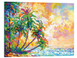 Tableau en plexi-alu Tropical Palm Trees II