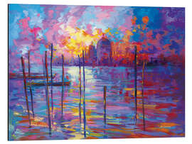 Magnettafel Sonnenuntergangn in Venedig