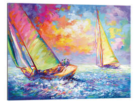 Gallery print Colourful Sailboats