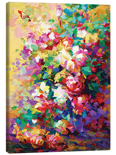 Canvas print Colourful Bunch of Roses