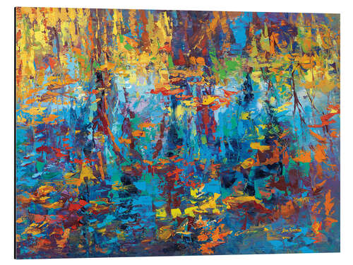 Tableau en aluminium Colourful Reflections I