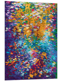 Foam board print Colourful Dance of Leaves