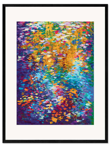 Framed art print Colourful Dance of Leaves