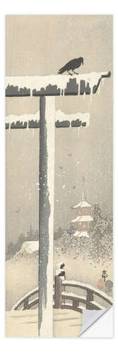 Wall sticker Torii in the Snow, ca. 1900