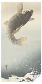 Muursticker Jumping carp, ca. 1900