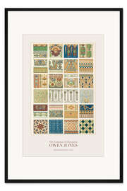 Gerahmter Kunstdruck Gestaltungselemente der Renaissance No.6 (1856)