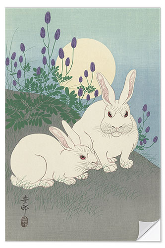 Wandsticker Kaninchen, ca. 1920