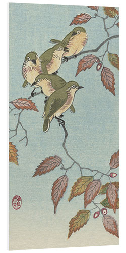 Foam board print Little Birds on a Branch, ca. 1900