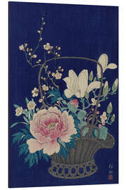 Magnettafel Bambus Blumenkorb, ca. 1932