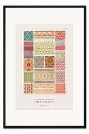 Gerahmter Kunstdruck Persische Ornamente Nr. 2 (1856)