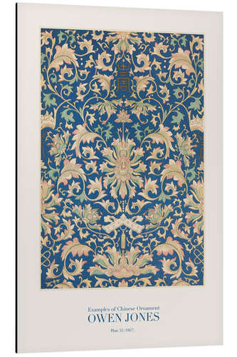 Alumiinitaulu Chinese Ornaments, Pl.52 (1867)