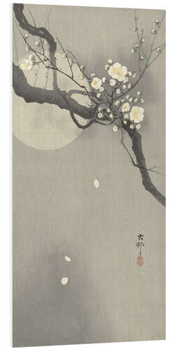 PVC-tavla Plum Blossom and Full Moon, ca. 1900