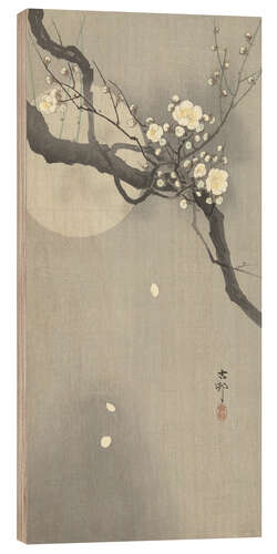 Wood print Plum Blossom and Full Moon, ca. 1900