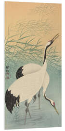 Foam board print Two cranes, ca. 1925