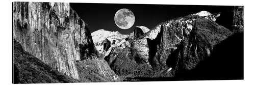 Tableau en plexi-alu Montagnes la nuit, Yosemite, Californie, États-Unis