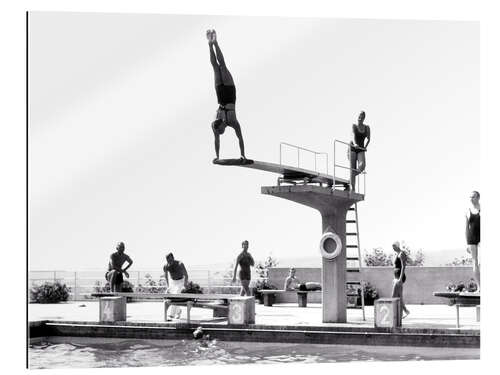 Galleritryck Handstand on diving board, 1935