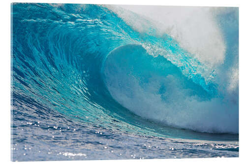 Acrylic print Waves in the ocean, Tahiti