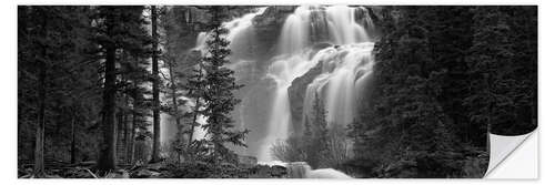 Vinilo para la pared Cascada en un bosque