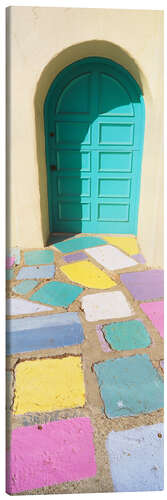 Canvas-taulu Colorful entryway of a house, Balboa Park, USA