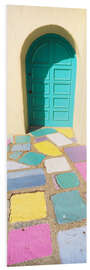 PVC print Colorful entryway of a house, Balboa Park, USA