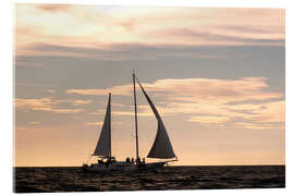 Akrylbilde Boat in the Pacific Ocean