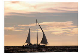 Foam board print Boat in the Pacific Ocean