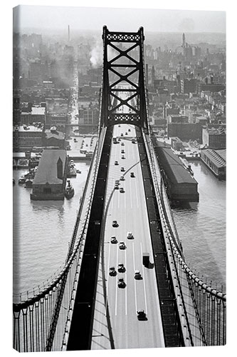 Lerretsbilde Benjamin Franklin Bridge, Delaware River, USA