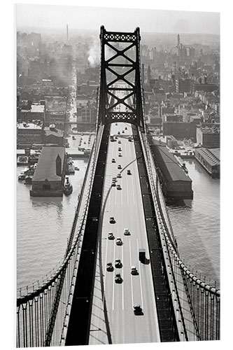 Hartschaumbild Benjamin Franklin Bridge, Delaware Fluss, USA