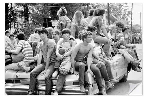 Adesivo murale Woodstock Festival Youngsters, 1969