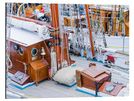 Magnettafel Großsegler im Hafen, Bretagne, Frankreich