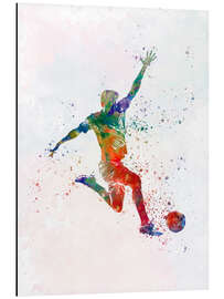 Tableau en aluminium Soccer player XXIII