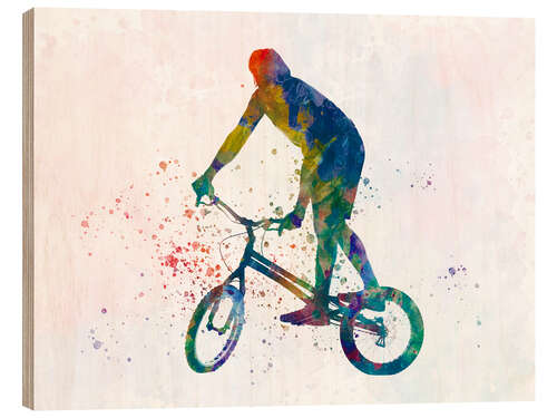 Tableau en bois BMX sports XIII