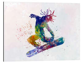 Tableau en aluminium Snowboarder III