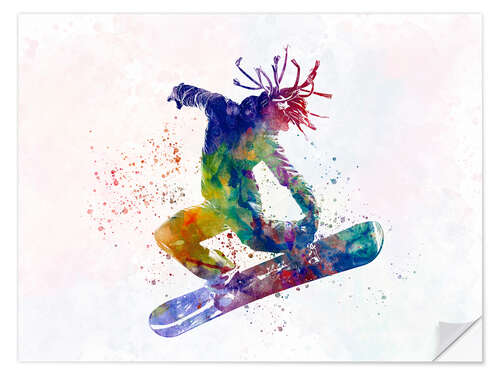 Wall sticker Snowboarder III