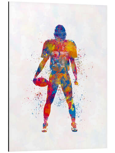 Aluminium print American football player XVIII