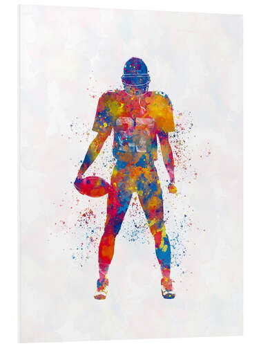 Foam board print American football player XVIII