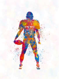 Magnettafel American Football Spieler XVIII