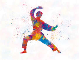 Magnettafel Karate Kampfkunst IV