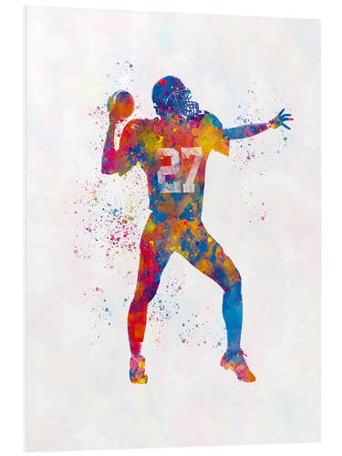 Quadro em PVC American football player XVII